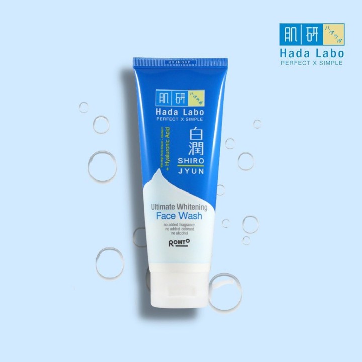 HADA LABO Shirojyun Ultimate Whitening Face Wash || Removes dirt and oil from th