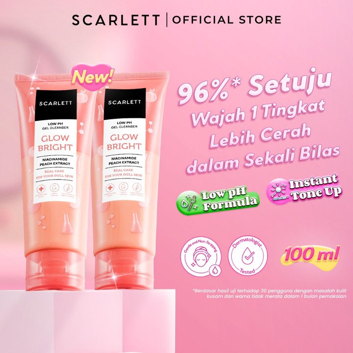 [PROMO] SCARLETT Low pH Gel Cleanser-Facial Wash Gentle Sabun Cuci Muka Low pH, 