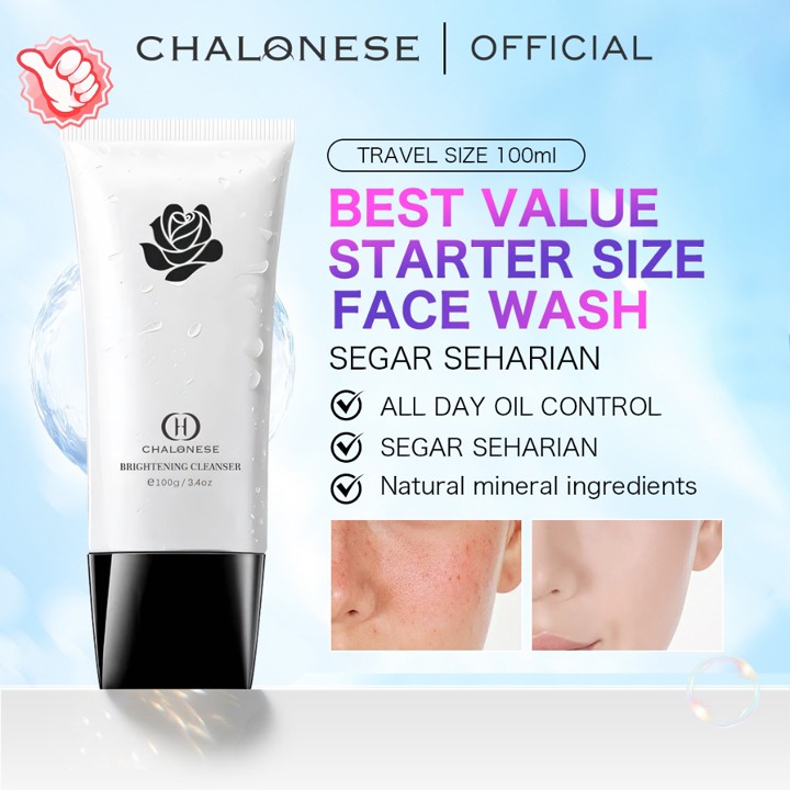 [ CHALONESE ] Mini Travel Size Brigtening Cleanser Facial Wash 100g Dapat Member