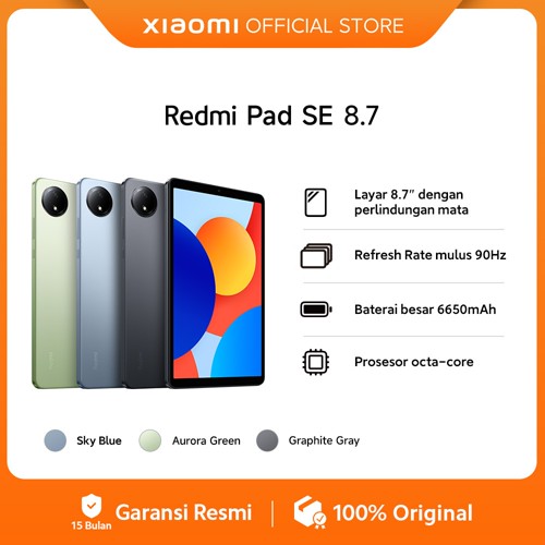 Xiaomi Redmi Pad SE 8.7 (4/128GB) | Layar 8.7" Perlindungan Mata | Refresh Rate 