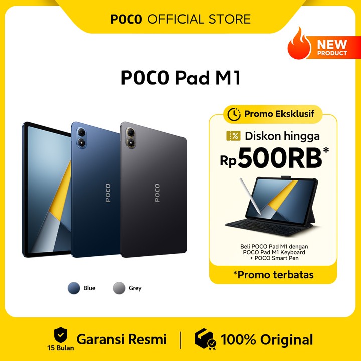 POCO Pad M1 (8GB/256GB) | Layar jernih 12.1" 2.5K  | Snapdra