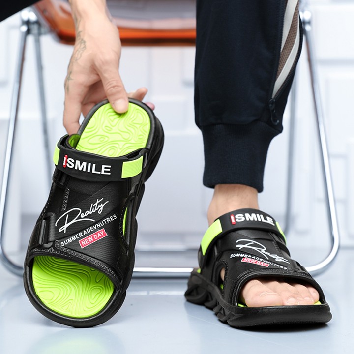 YAMIAOTONG Sandal Aiden Slip On Pria Elastis Terbaru EmpukTebal Anti Licin Full Karet