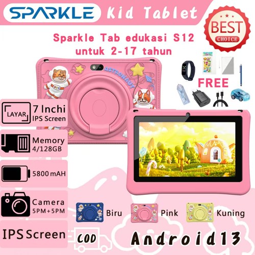 Anatab/Sparkle/Tablet Antiradiasi anak/S12/Tablet Android anak/Tablet Study anak