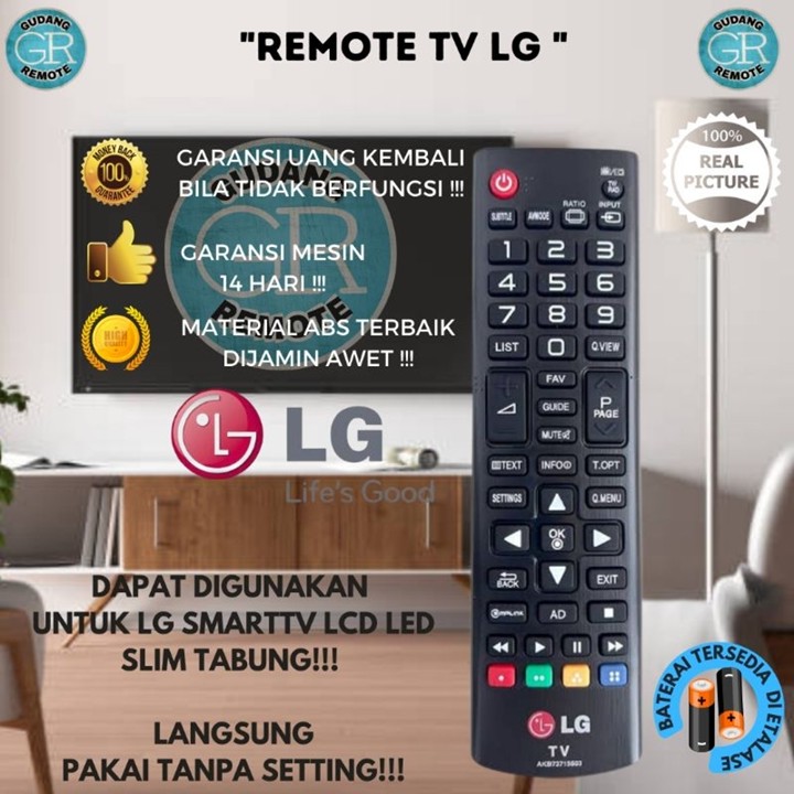 Remote Remot TV LG LCD/LED/Slim/Tabung Original