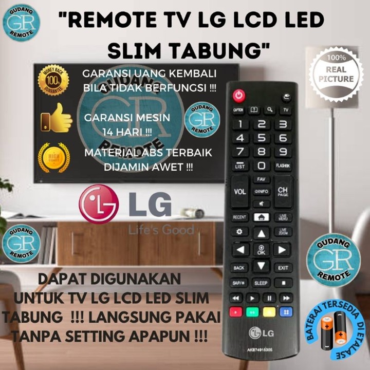 Remote Remot TV untuk LG LCD/LED/Slim/Tabung AKB Series