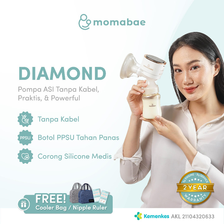 MOMABAE - DIAMOND Pompa ASI Elektrik  / Breast Pump Electric / Pumping ASI Elektrik Portable