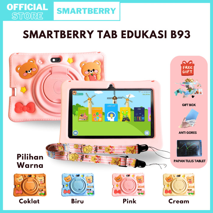 SMARTBERRY KIDS STUDY TAB B93 tab 4/128GB / Tablet Anak / Tablet 7 Inch / Tablet PC / Tablet Android 14 / 4/128 GB / 2Camera