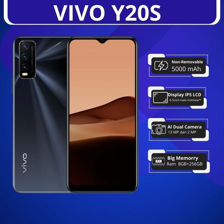 Smartphone Vivo Y20s asli ori handphone RAM 8/256GB  Camera 13MP