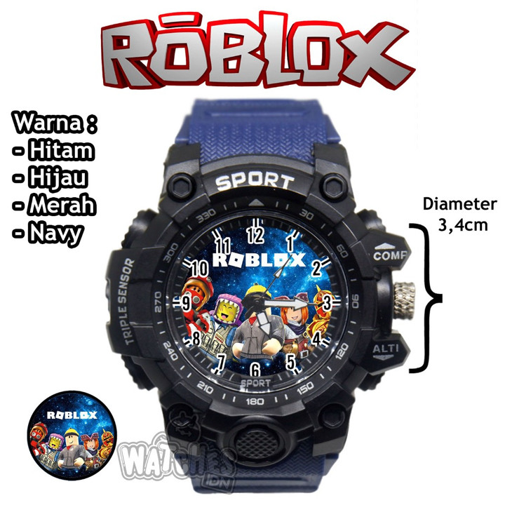 Jam Tangan Anak Laki-Laki Sport Anti Air Karakter Roblox Ker