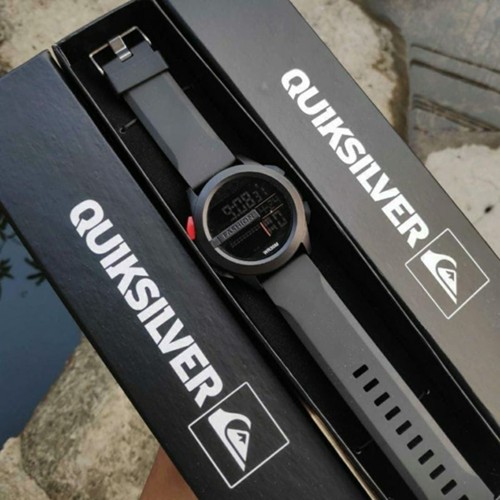 COD Jam Tangan Pria Quiksilver Drone Digital Tahan Air Strap