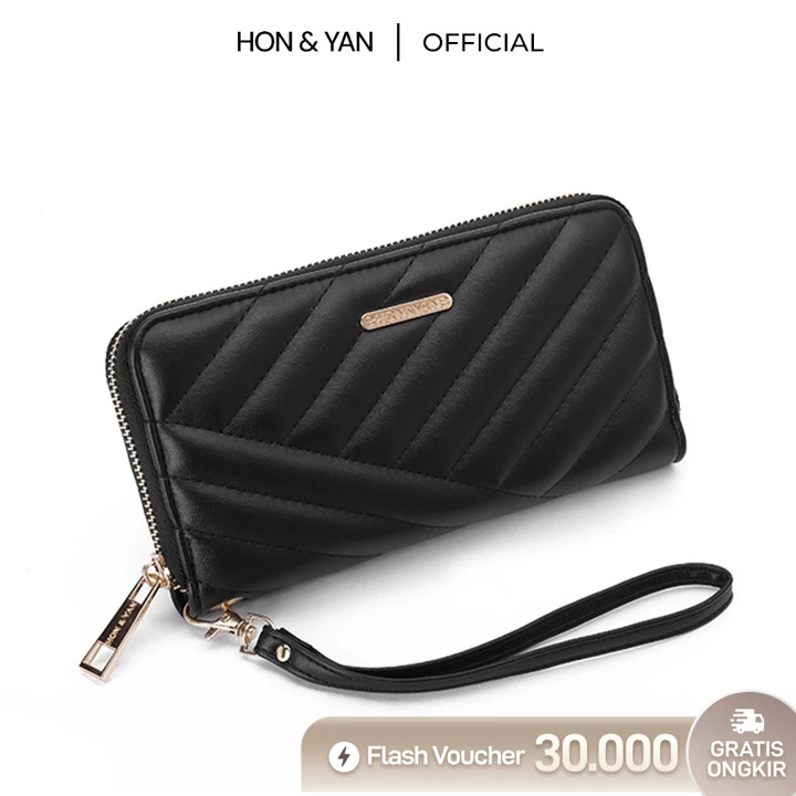 [GRATIS BOX] HONYAN Dompet Wanita Panjang Cewek Original JJ 