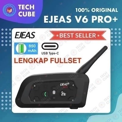 EJEAS V6 PRO PLUS Bluetooth Intercom Headset Vnetphone Helm 