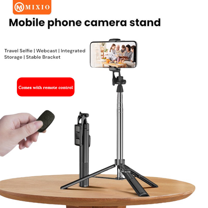 MIXIO A35 - 160CM Tongsis Bluetooth Selfie Stick Tripod with