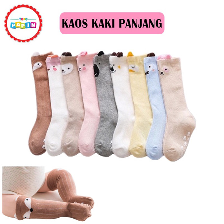 TokoPapin Kaos Kaki Bayi kaos kaki baby panjang Korea Motif 