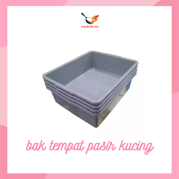Bak tempat pasir kucing | Cat Litter Box Size 40 x 31 x 13cm