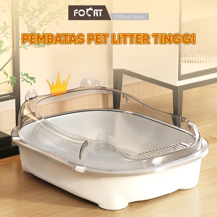 FOCAT Pet Litter Box Open Top M18 Bak Pasir Kucing Anjing De