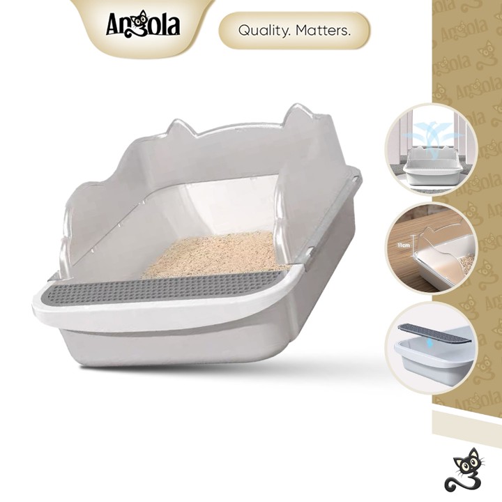 ANGOLA Pet Litter Box Open Top High Ceiling M61 Bak Toilet P