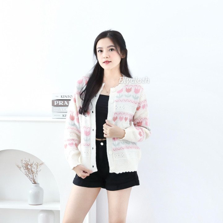ELYCLOTH | ISABELLE CARDIGAN | CARDIGAN RAJUT WANITA PREMIUM