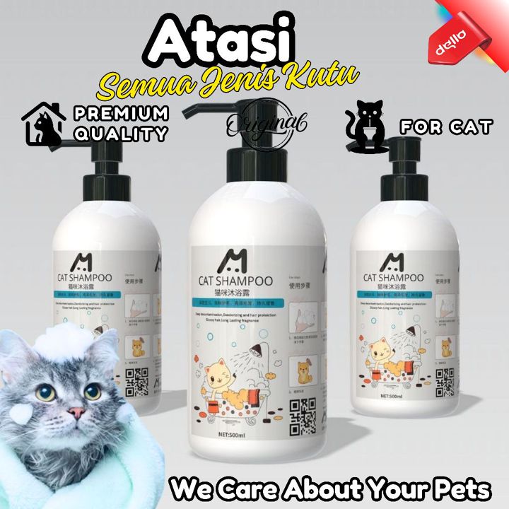 Shampo Sampo Shampoo Anti Kutu Kucing Mocat Tick & Flea DELL