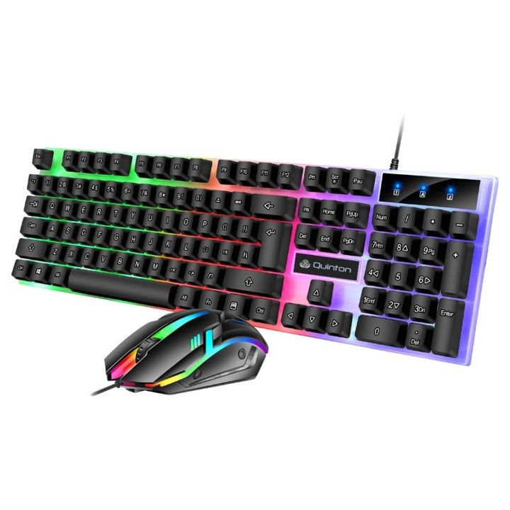 Keyboard Mouse Combo RGB T350 USB wired full size 104Keys fo