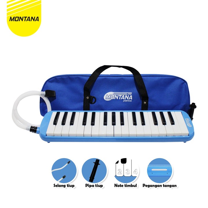 MONTANA Pianika Set Alat Tiup Musik 42.2x10.3x5 Cm Keyboard 