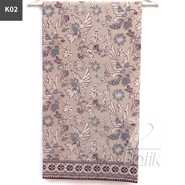 KAIN BATIK PREMIUM Bahan Katun Motif Dagel Abstrak ⁠Lilac Ku