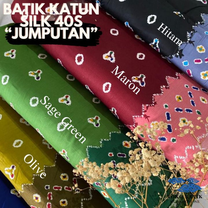 Kain Batik Katun Poly 40's Premium Foil SUPER LEMBUT Kode MO
