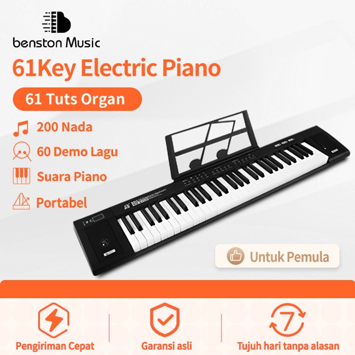 Miigo 61 Keys Keyboard Electronic Piano Lengkap Multifungsi 