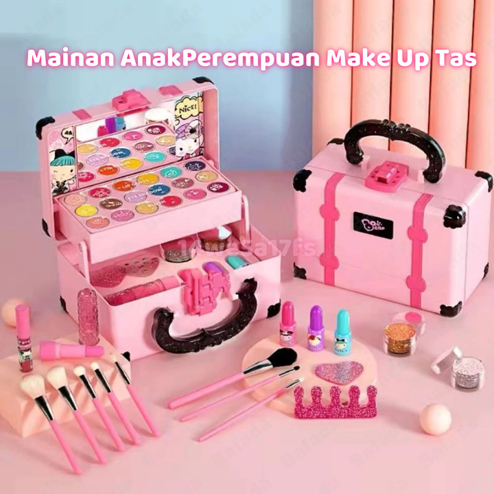 [ Pengiriman Cepat 24 Jam ] Gadis Makeup Toy Kotak Kosmetik 