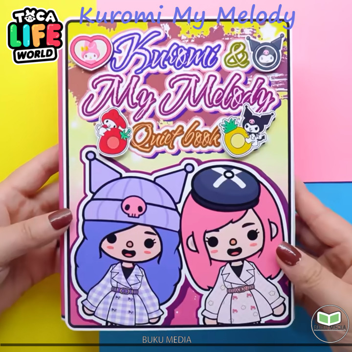 paper doll house Toca Boca Kuromi my melody busy book mianan