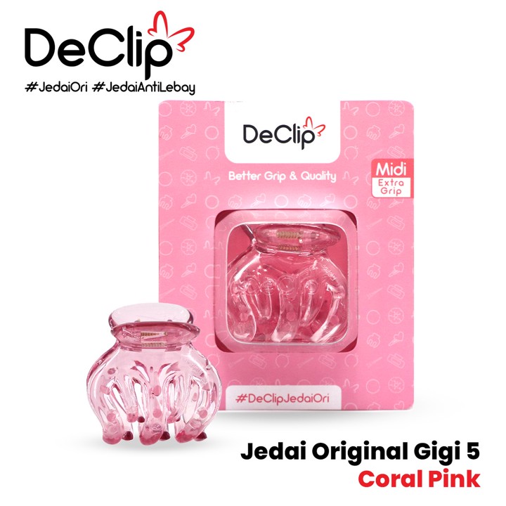 Jedai Bangkok Declip Original Gigi 5 ukuran 5cm Warna Transp