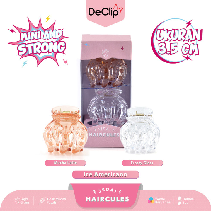 DeClip Jedai Haircules Gigi 5 Ukuran 3,5 cm Warna Ice Americ
