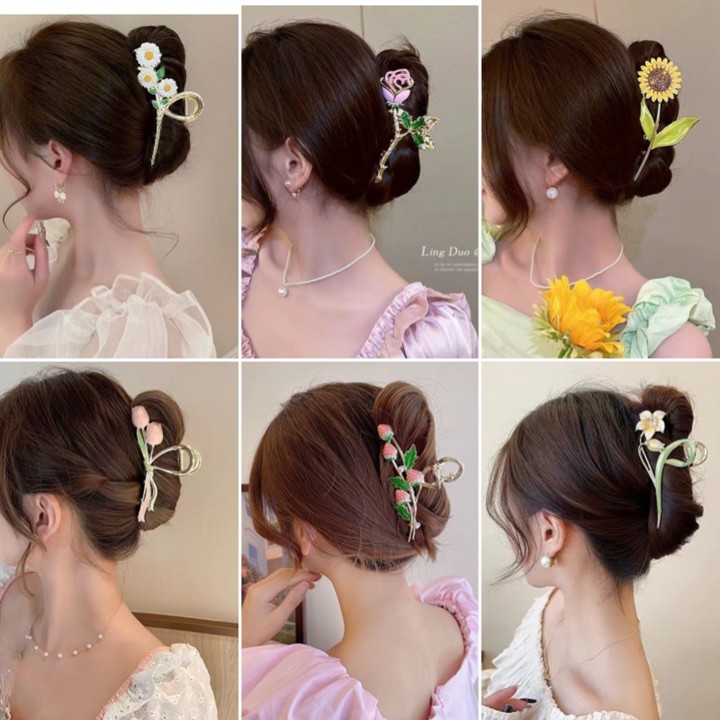 Jepit Rambut Korea Jedai Fashion Mode Baru Bunga Matahari Wa