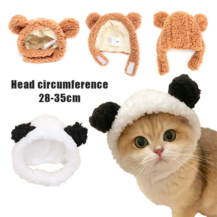 Topi Pet Anjing Kucing Model Beruang Panda – Lucu Viral di T