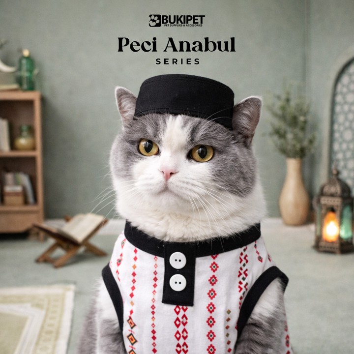 Topi Kucing Peci Kucing Aksesoris Hewan Peliharaan - Peci An
