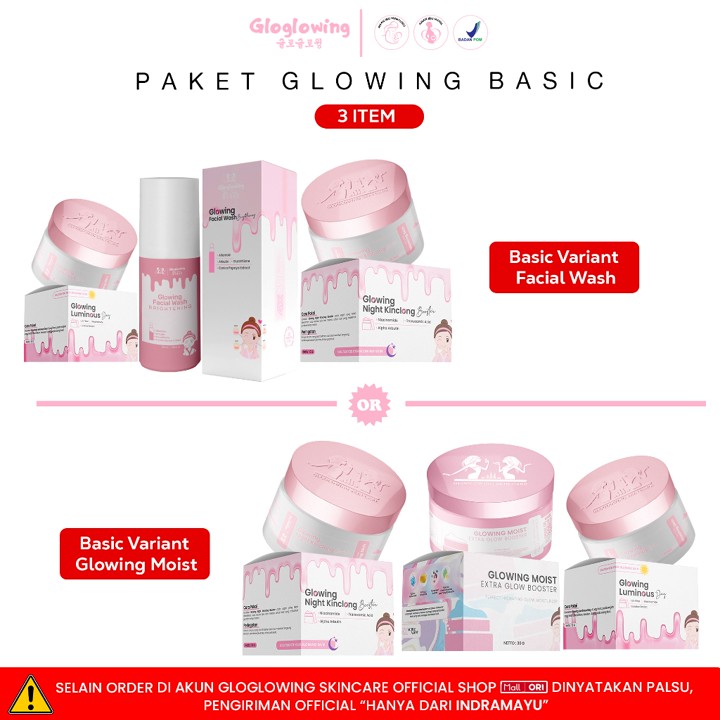 GLOGLOWING Paket Glowing Basic "3 item"