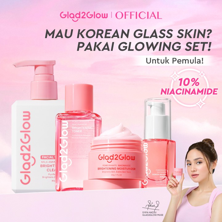 [Spend 200K, 25% Off]Glad2Glow Cerah Glowing Bundle 4in1-Bri