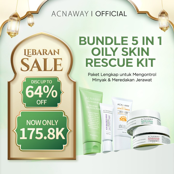 ACNAWAY Bundle 5 in 1 Ultimate Acne Care – Rangkaian Skincar