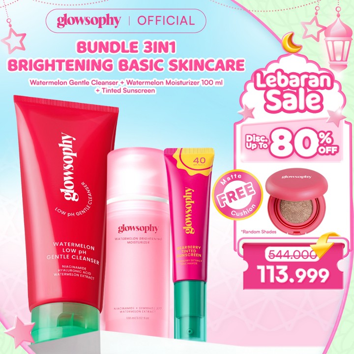 [FREE MATTE CUSHION] Glowsophy Bundle 3in1 Basic Skincare Ge