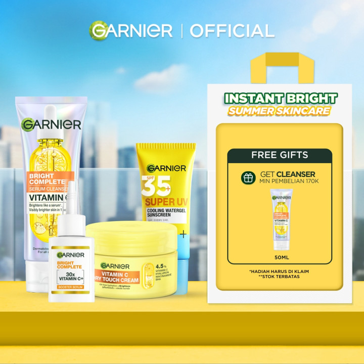 [Paket Skincare Pemula] Garnier Starter Kit Isi 4 Hanya 100 