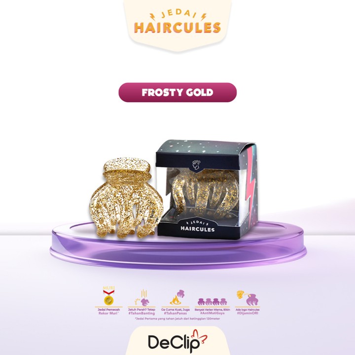 Jedai Haircules Declip Original Gigi 5 ukuran 5cm Warna Fros