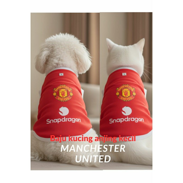 Baju kucing anjing kaos Manch united