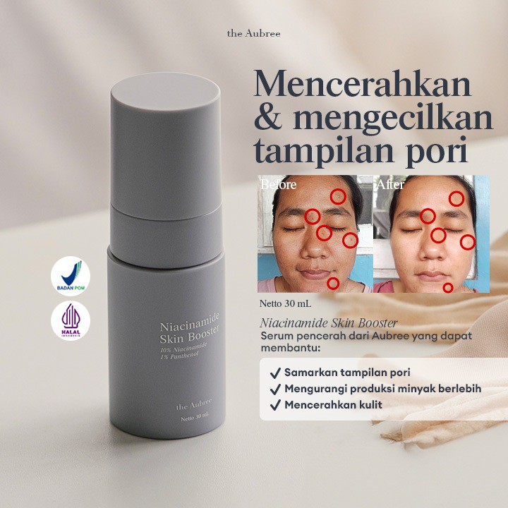 The Aubree Niacinamide Skin Booster 30 ml Serum Pencerah Waj