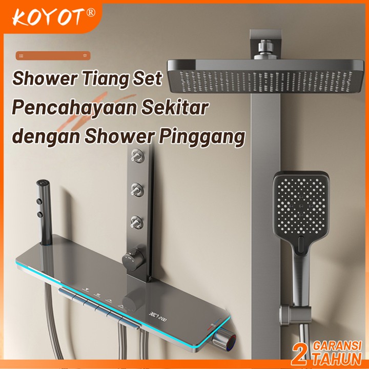 KOYOT Shower Kamar Mandi Full Set dengan Shower Pinggang Lam