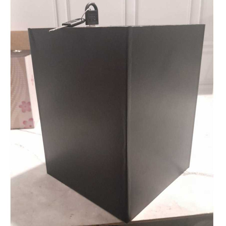 Tempat Nabung Uang  Motif Polos Hitam Celengan Target Jumbo 