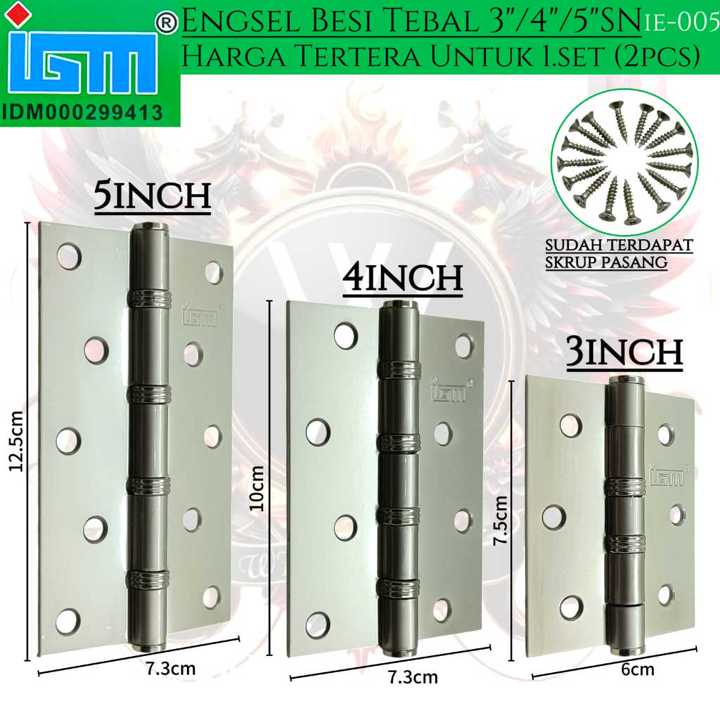 Engsel pintu tebal 3inch,4inch,5inch IGM/engsel jendela / en