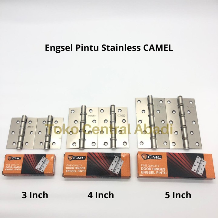 Engsel Pintu 3 4 5 Inch / Engsel Pintu Tebal Stainless CAMEL