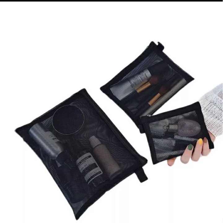 Pouch serba guna / Pouch jaring jaring / tas make up / tas s