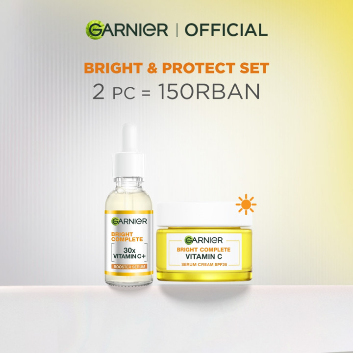 GARNIER Paket Skincare 1 Set Lengkap Vitamin C Brightening D