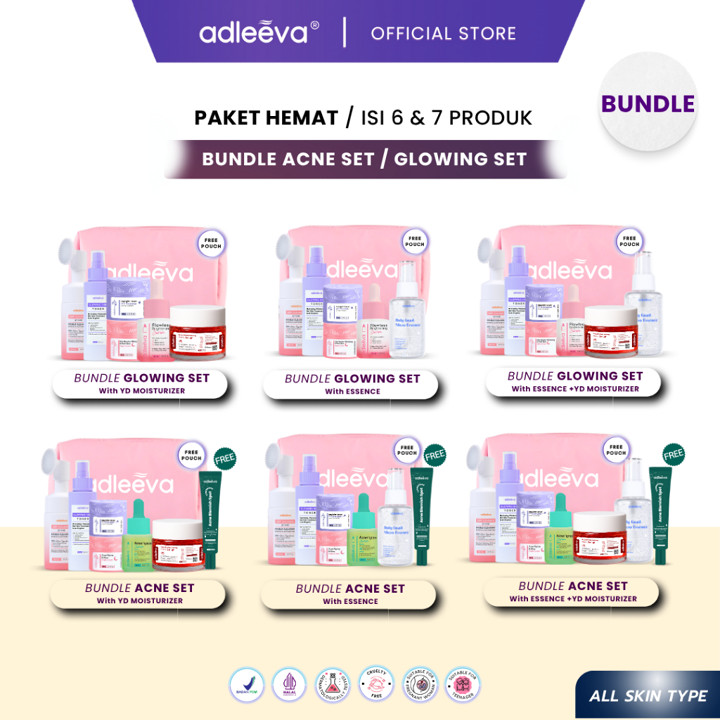 ADLEEVA - [BUNDLE SET] ACNE / WHITENING GLOWING SET (Paket C